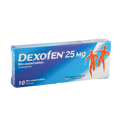 Dexofen tablets 25 mg x 10 — product packaging