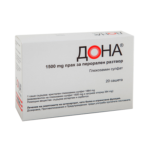 Dona sachet 1500 mg x 20 — product packaging