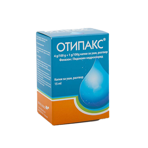 Otipax solution 15ml — product packaging