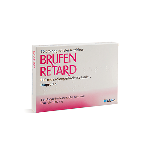 Brufen Retard tablets 800 mg x 30 — product packaging