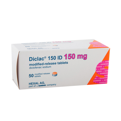 Diclac tablets 150 mg x 50 — product packaging
