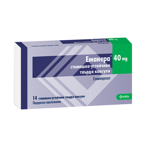 Emanera capsules 40mg x 14 — product packaging