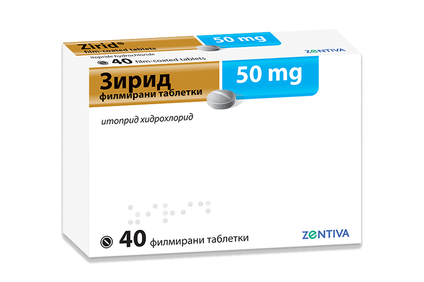 Zirid tablets 50 mg x 40 — product packaging