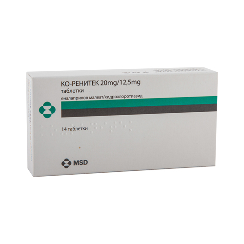 Co-renitec tablets 20 mg/12,5 mg x 14 — product packaging