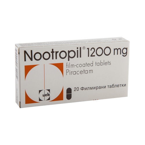 Nootropil tablets 1200 mg x 20 — product packaging