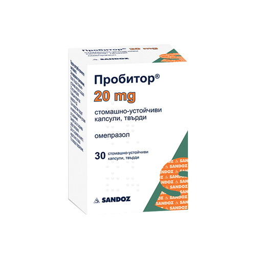 Probitor capsules 20 mg x 30 — product packaging