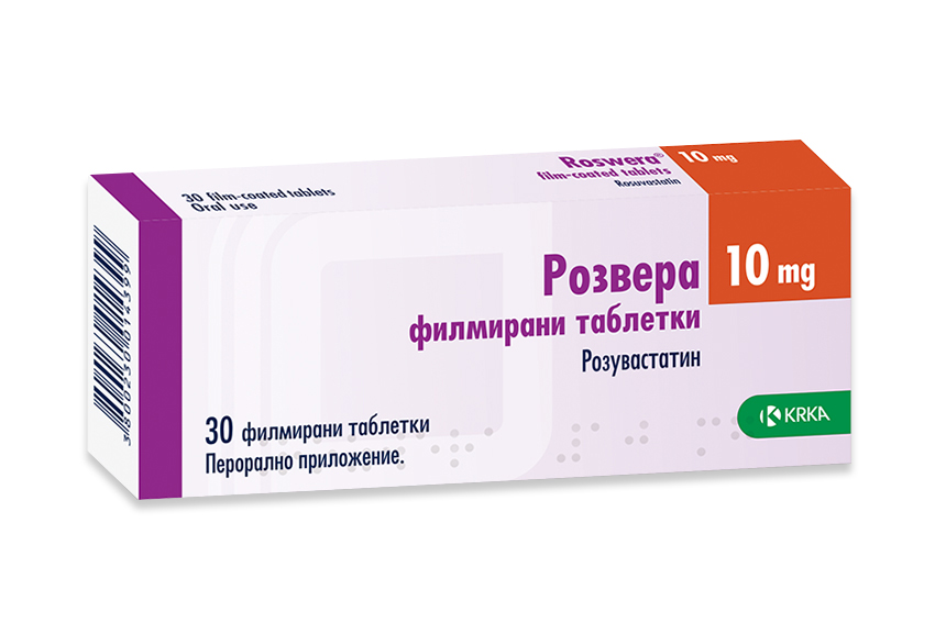 Rozvera tablets 10 mg x 30 — product packaging