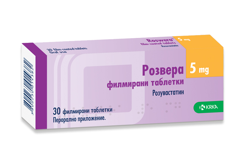 Rozvera tablets 5 mg x 30 — product packaging