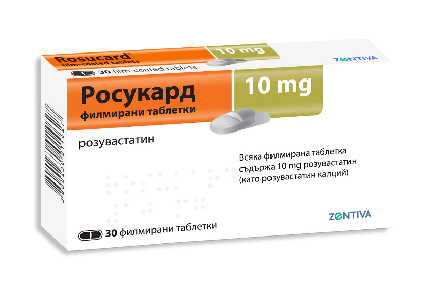 Rosucard tablets 10 mg x 30 — product packaging