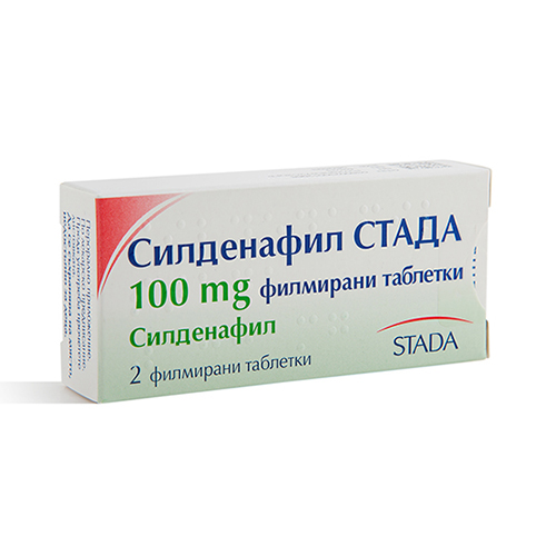 Sildenafil Stada tablets 100 mg x 2 — product packaging