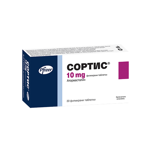 Sortis tablets 10 mg x 30 — product packaging