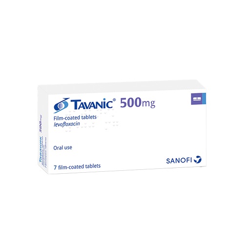Tavanic tablets 500 mg x 7 — product packaging