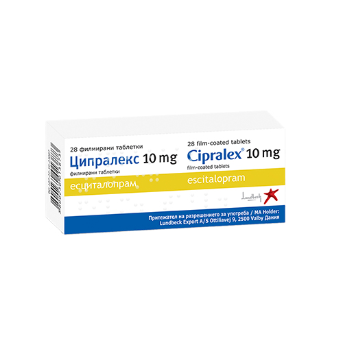 Cipralex tablets 10 mg x 28 — product packaging